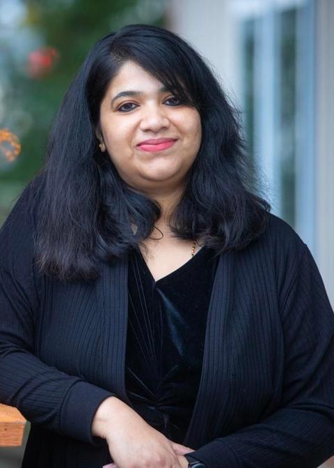 Smiling international student